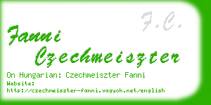 fanni czechmeiszter business card